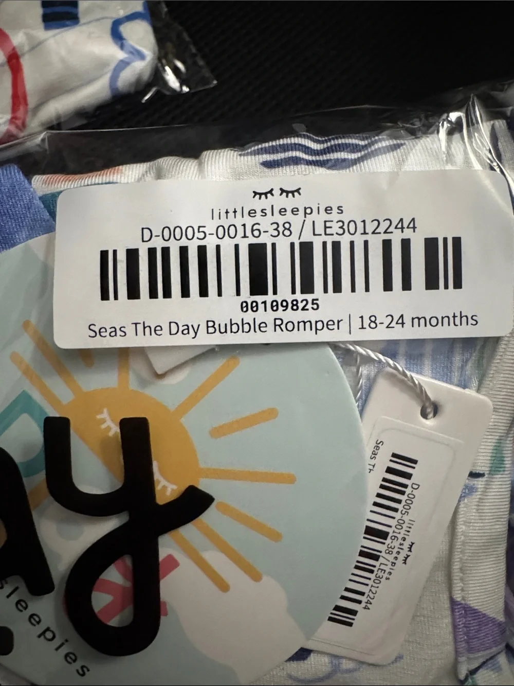 Set of 2 Little Sleepies Bubble Rompers 18-24M NIB Seas the Day & Coloring Crew